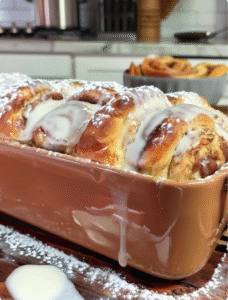 EASY cinnamon roll pull apart bread