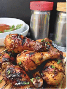 Hot honey grilled chicken drumsticks