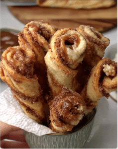 Cinnamon Roll-Ups on a Stick