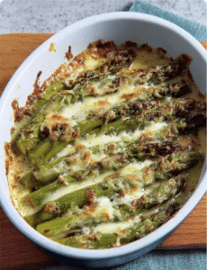 Cheesy Baked Asparagus Casserole