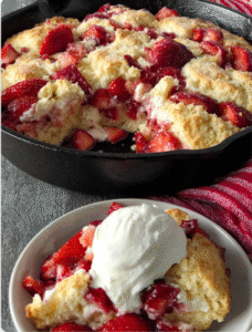 Skillet Strawberry Shortcake