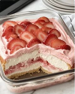 Strawberry Eclair Cake