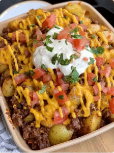 Cheesy Taco Potatoes