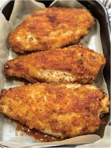 Crispy Baked Chicken with Mayo-Parmesan Crust