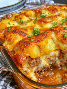 Amish Hamburger Potato Casserole