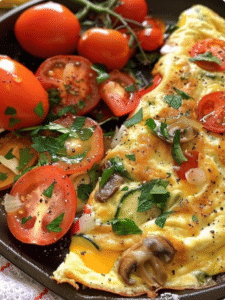 Omelette for Breakfast or Dinner – Veggies