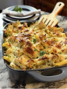 Chicken Alfredo Bake
