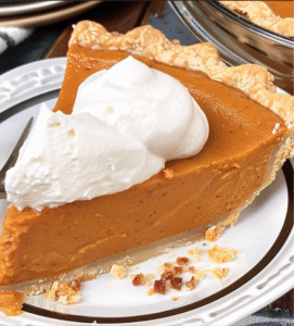 Creamy Sweet Potato Pie with Whipped Topping