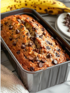 EASY Chocolate Chip Banana Bread Recipe