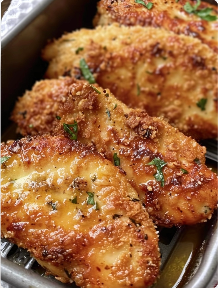 Air Fryer Parmesan Crusted Chicken