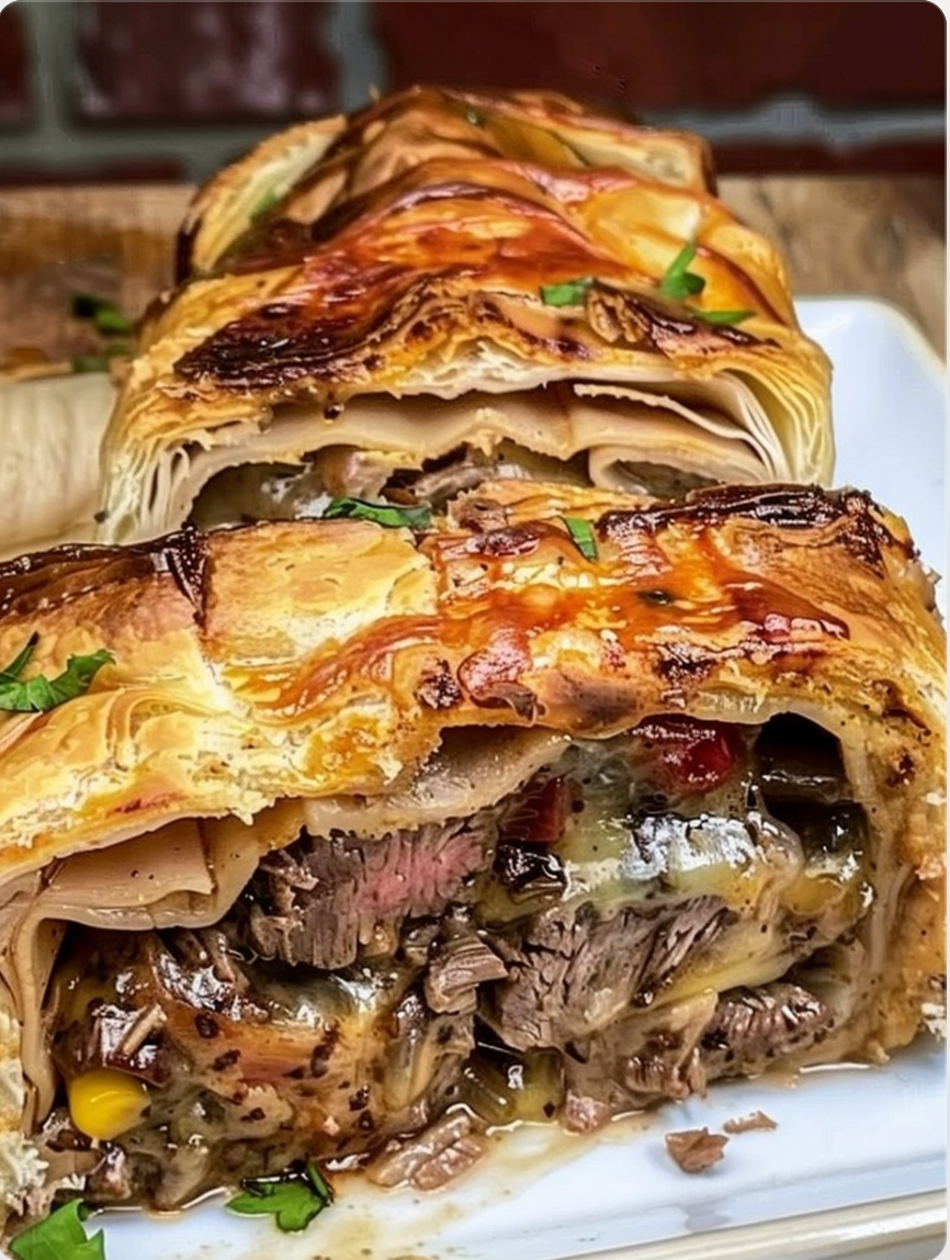 Philly Cheesesteak Wellington
