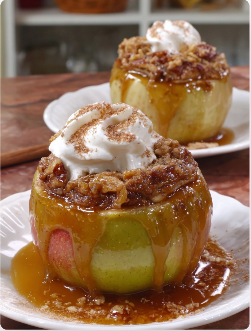 Pumpkin Pie Stuffed Baked Apples