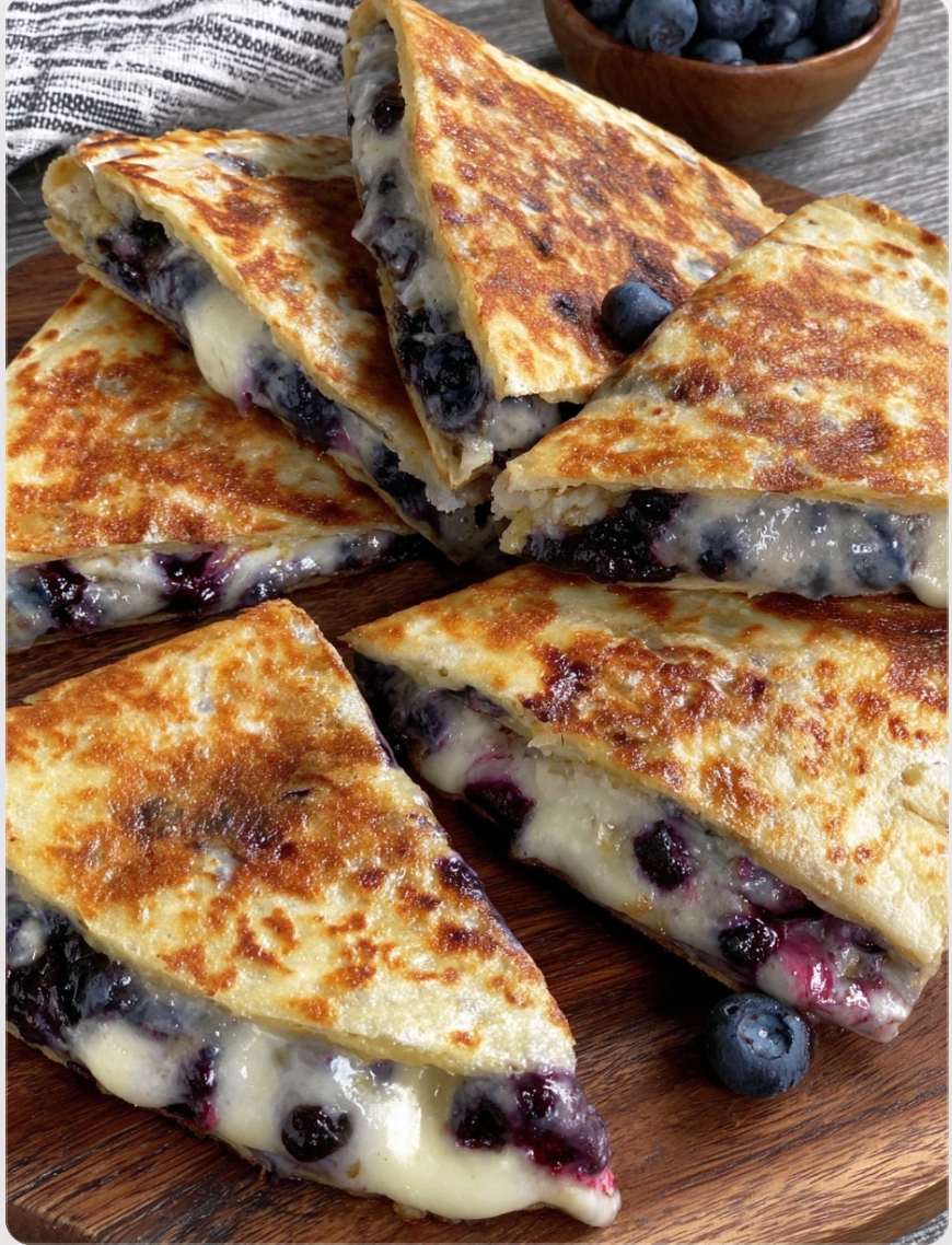 Blueberry Breakfast Quesadilla