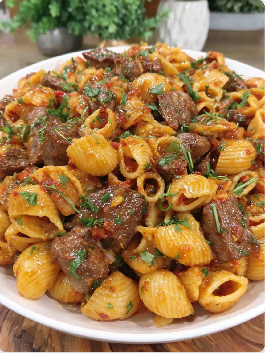 One-Pot Zesty Steak Pasta