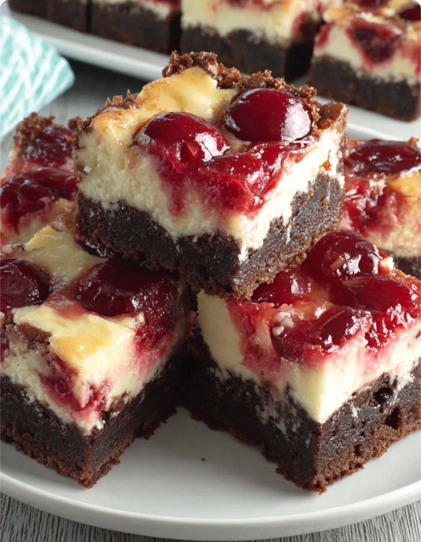 Cherry Cheesecake Brownies