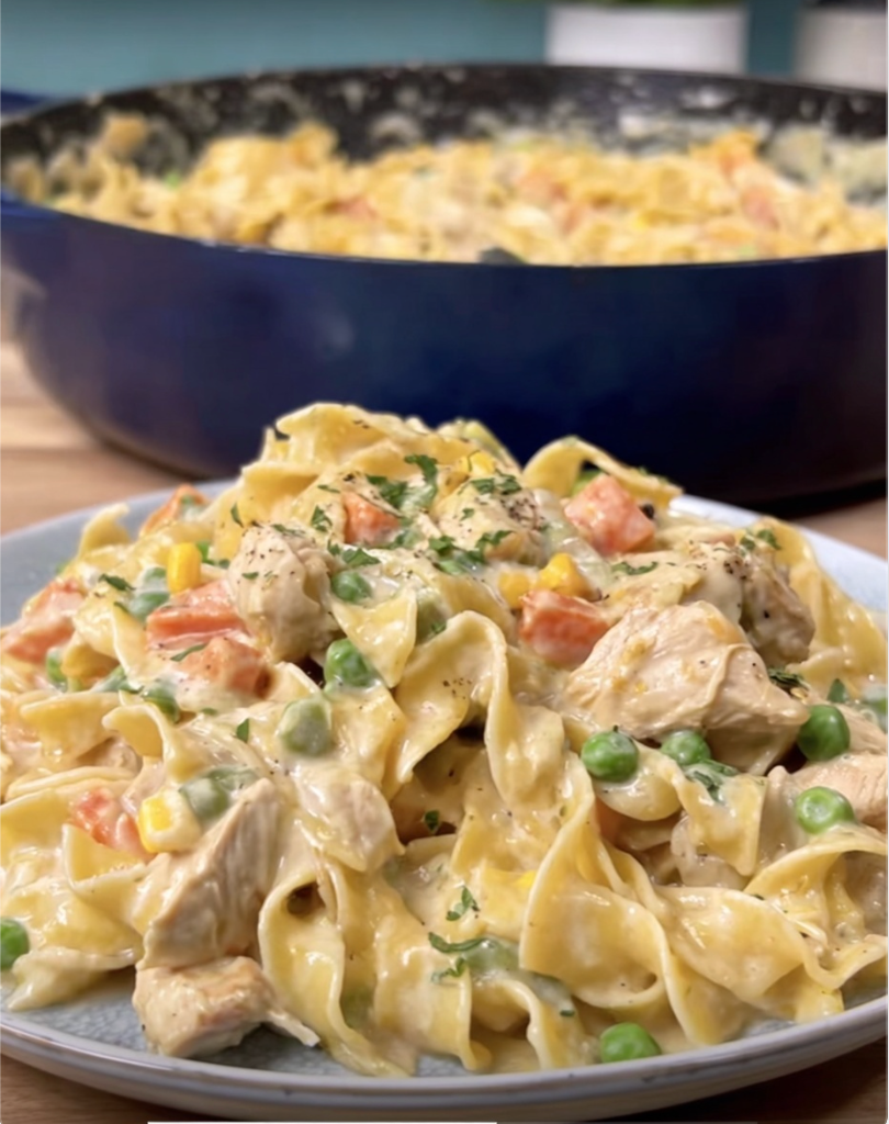 Chicken Pot Pie Pasta!