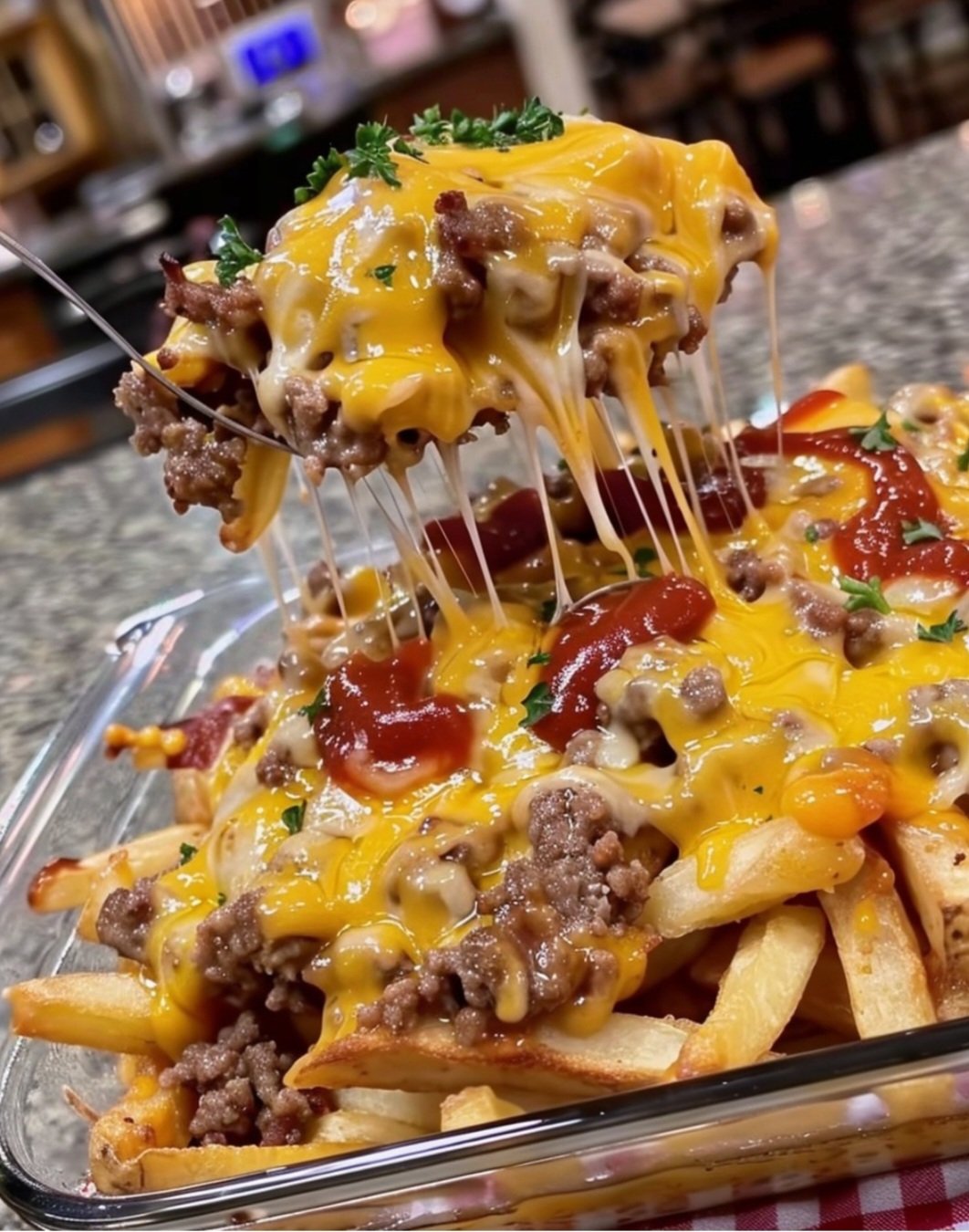 Easy_Cheeseburger French Fry Casserole