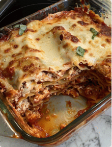 Cheesy Homemade Lasagna