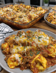 Cheesy Beef Enchilada Tortellini