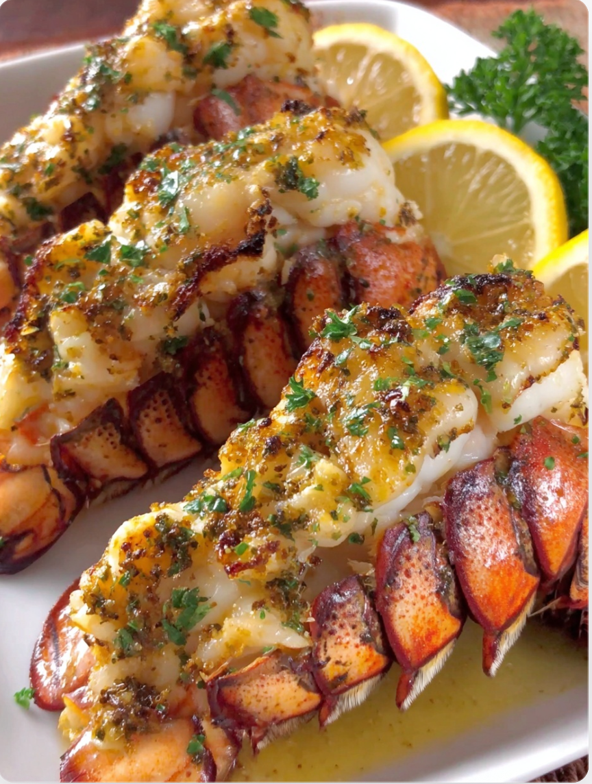 Simple Broiled Lobster Tails