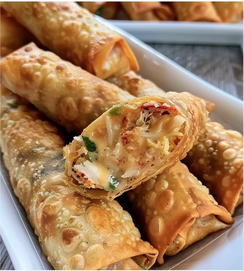 Crab Rangoon Egg Rolls
