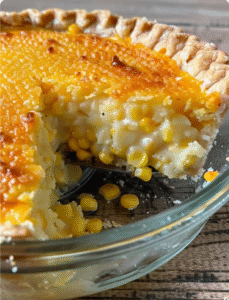 Cheddar Sweet Corn Pie