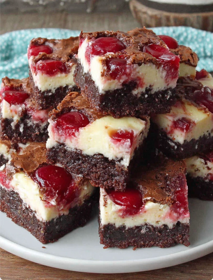 Cherry Cheesecake Brownies