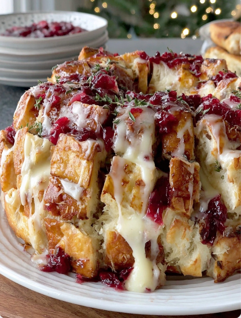 Brie Cranberry Pull-Apart Bread