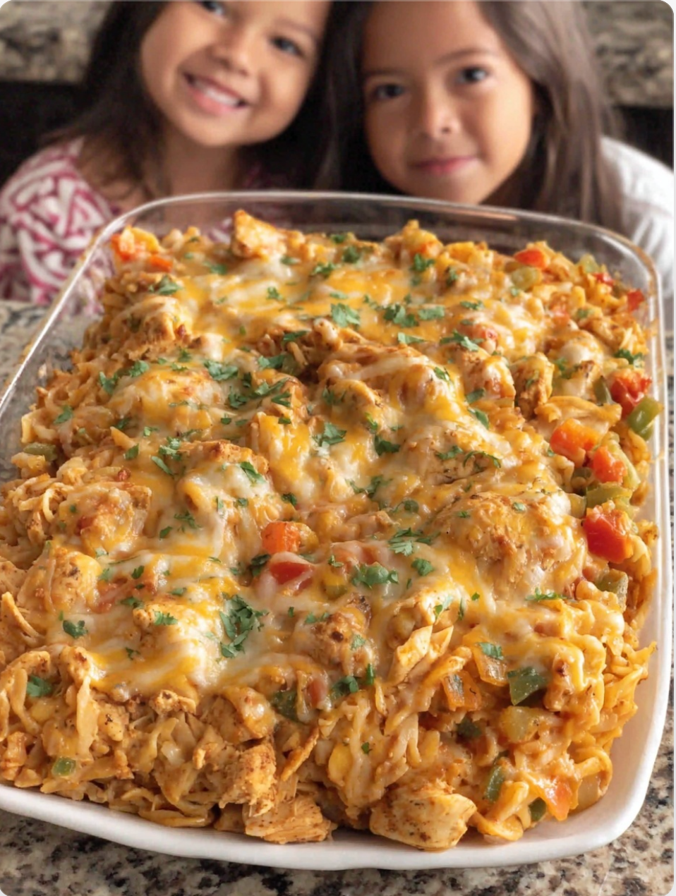 Cheesy Fajita Chicken Casserole