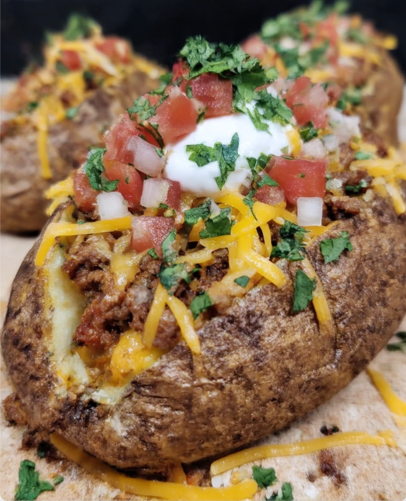Taco Stuffed Baked Potatoes