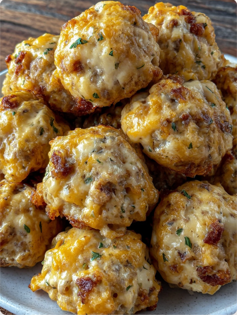 Rotel Cream Cheese Sausage Balls (No Pork Version)