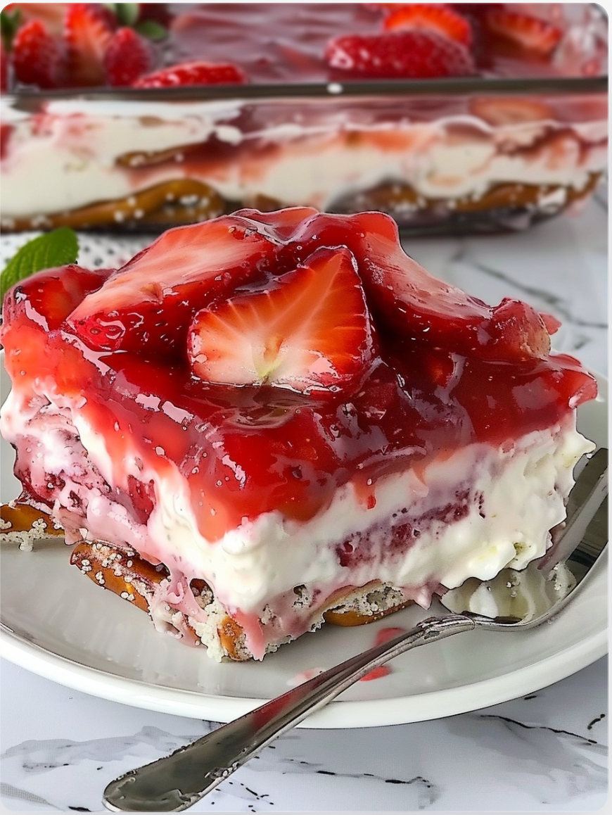 Strawberry Pretzel Salad
