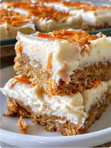 Carrot Cake Bars with Cream Cheese Frosting