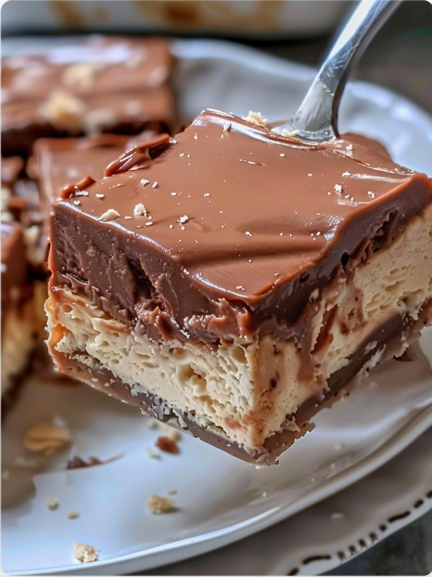 5-Ingredient Nutella Cheesecake Bars