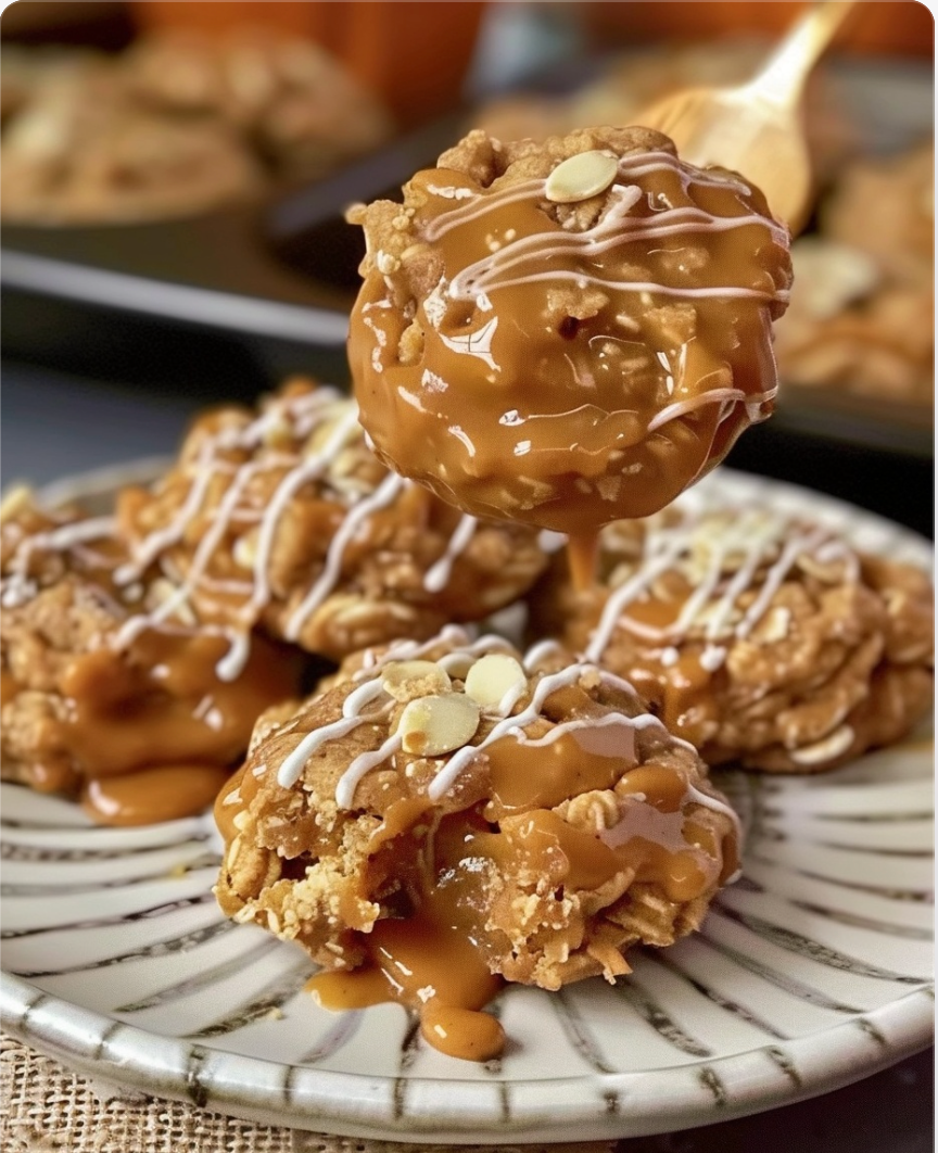 Pumpkin Spice No Bake Cookies