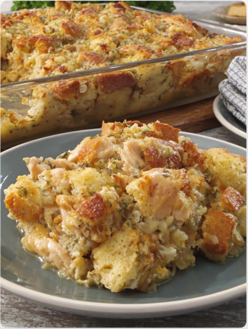 Chicken & Dressing Casserole
