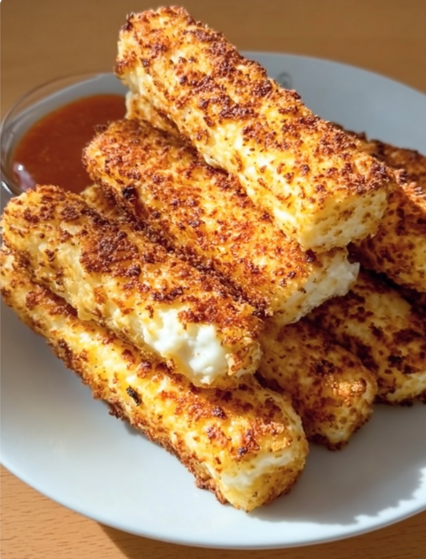 2-Ingredient Cottage Cheese Cheese Sticks 🧀