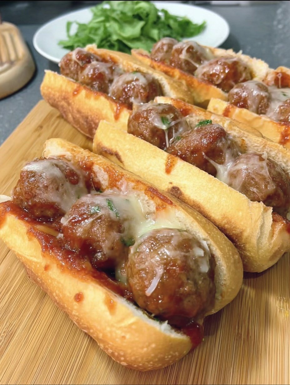 Bourbon BBQ Meatball Subs