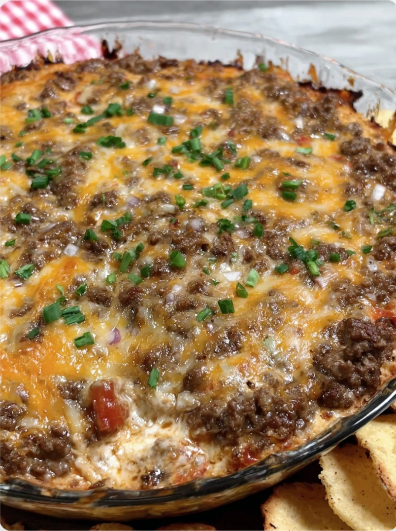 Rotel Dip with Ground Beef