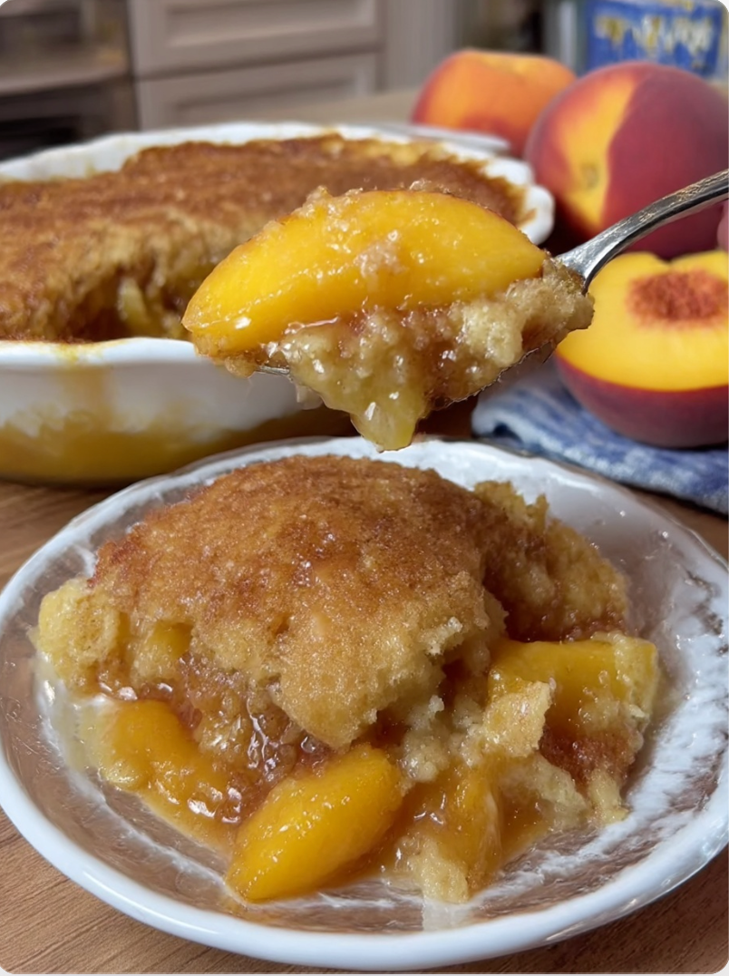 Last Minute Peach Cobbler