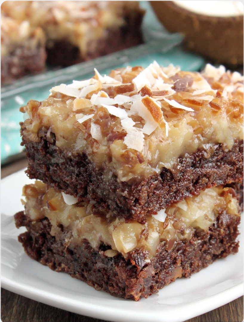 German Chocolate Brownies