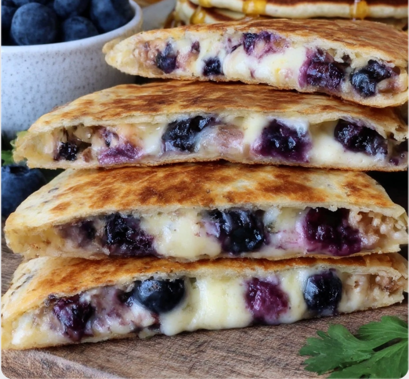 Blueberry Breakfast Quesadillas
