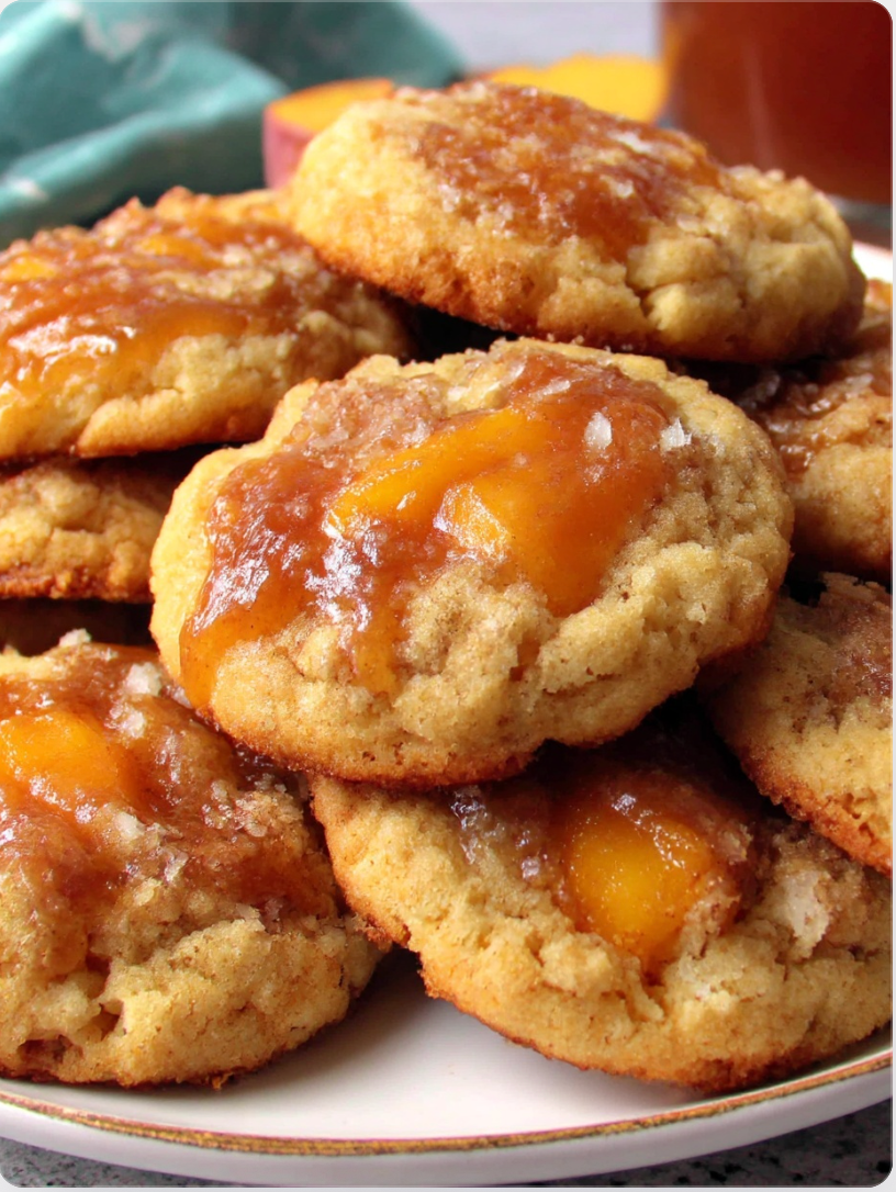 Irresistible Peach Cobbler Cookies