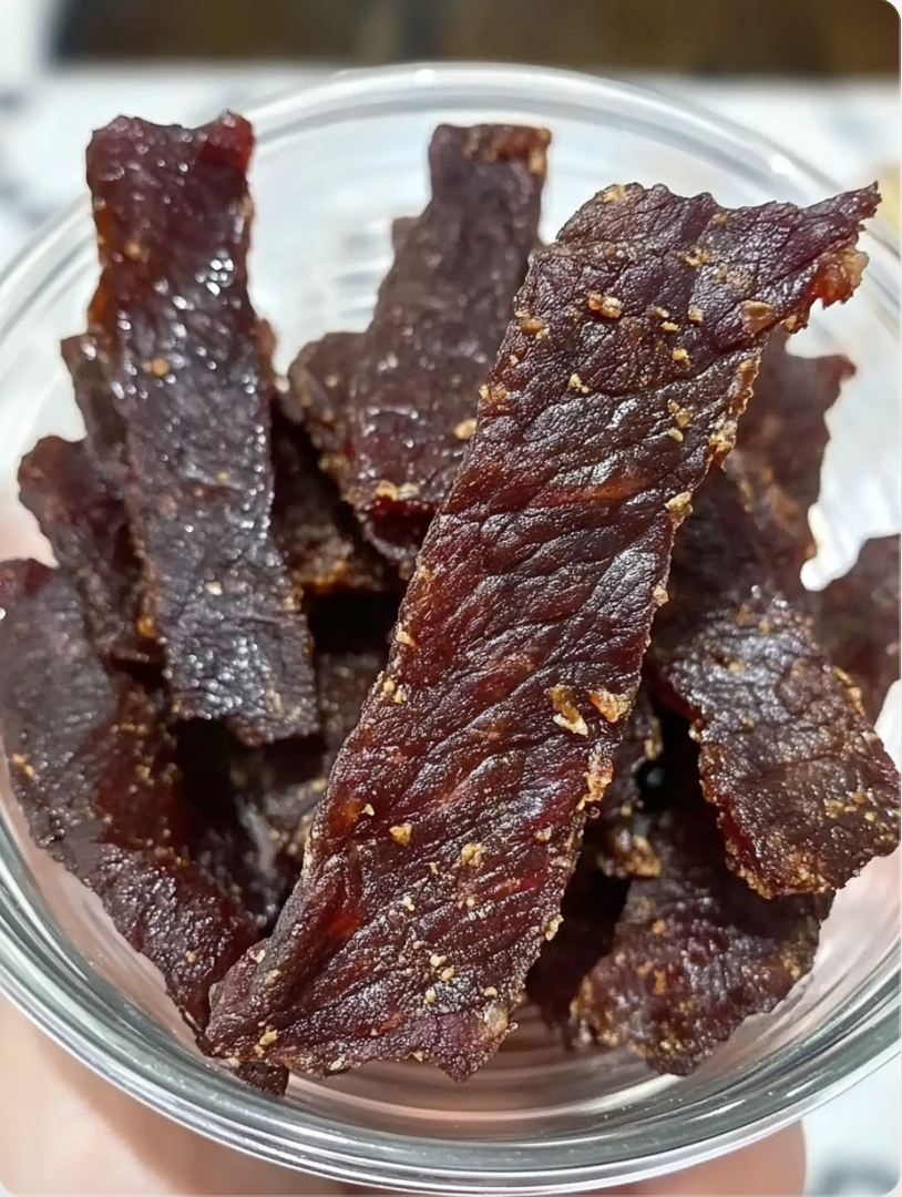 Homemade Air Fryer Teriyaki Beef Jerky Recipe