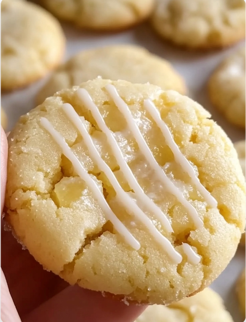 Soft Sweet Pineapple Cookies with Fruity Flavor
