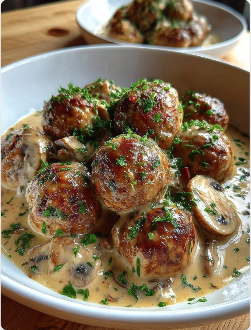 Meatball Stroganoff with Dreamy Cream Sauce