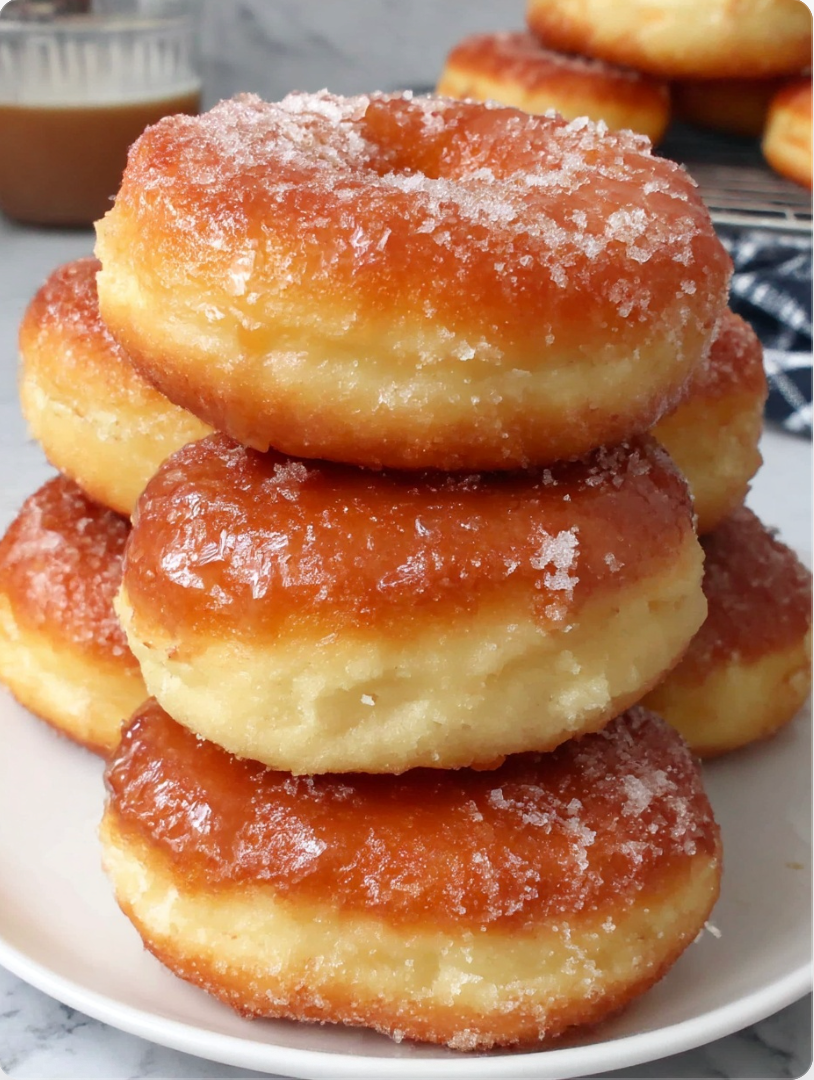 Soft and fluffy doughnuts