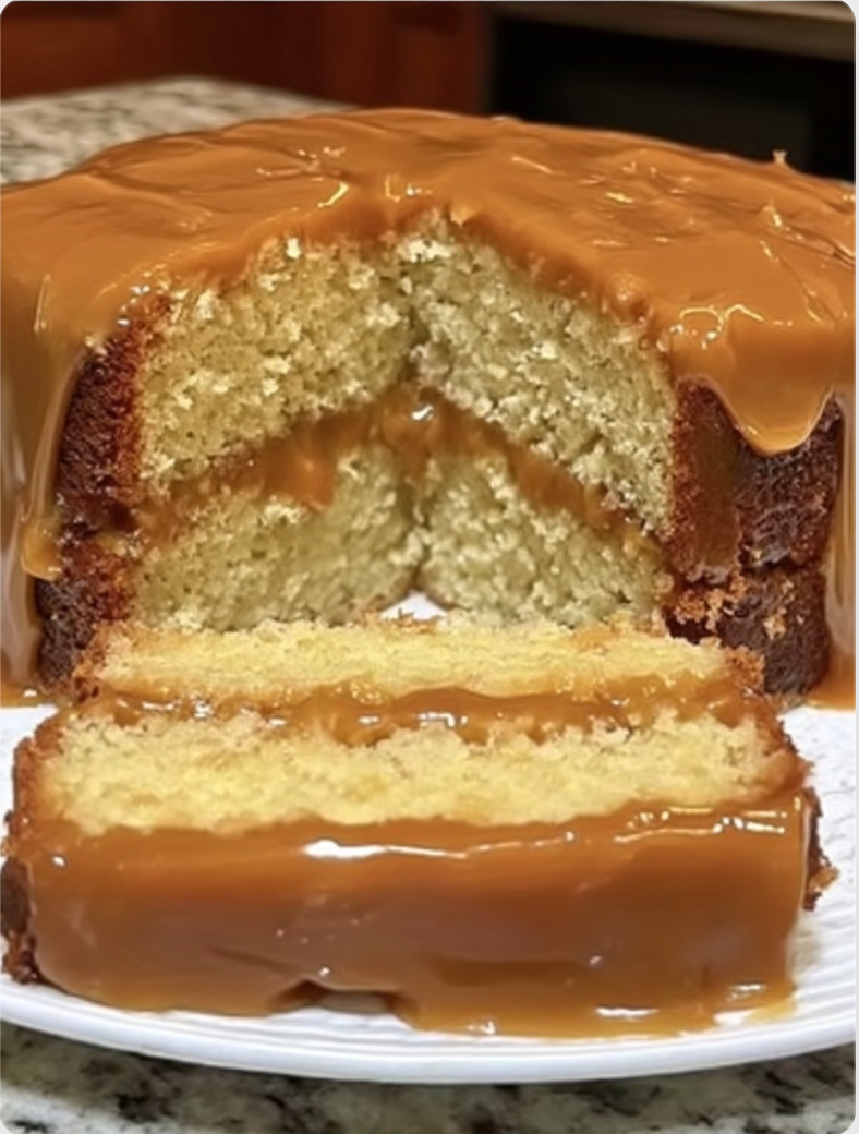 Caramel Pound Cake with Southern Caramel Icing