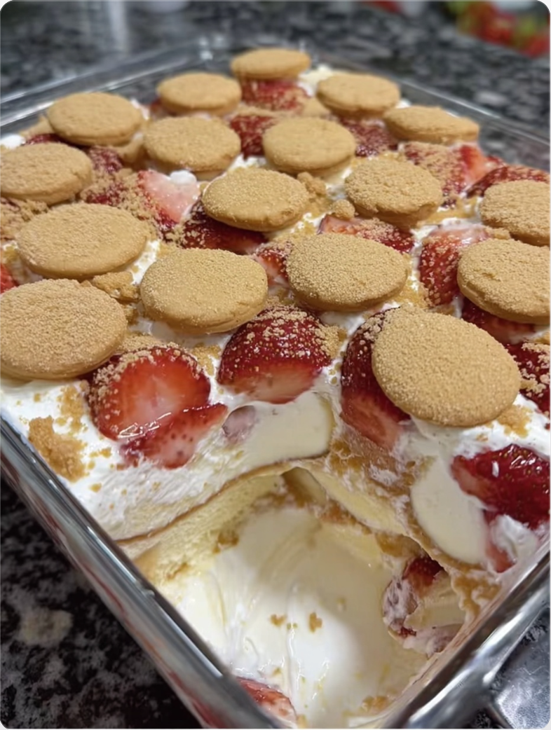Strawberry Banana Pudding Dessert