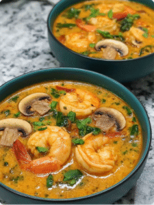 Spicy Coconut Shrimp Soup